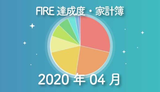 【コロナ禍】ひこすけのFIRE達成度・家計簿をブログ公開【2020年04月】【FIRE・セミリタイア】